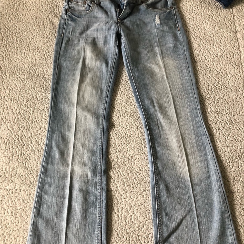 vintage rue 21 xs super low rise flare jeans